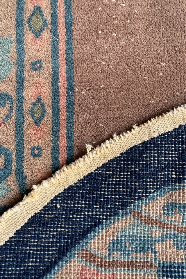 Blue Parakeet Rugs  Oval Art Deco Chinese Rug No. 3707 #4