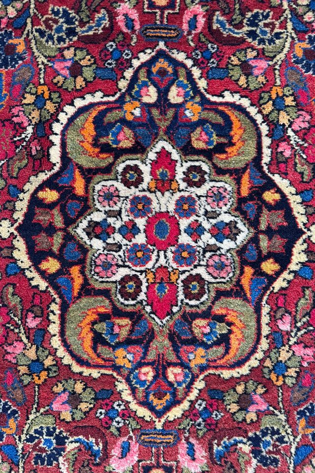 Blue Parakeet Rugs Antique Persian Rug No. 4078 #1