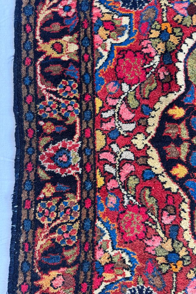 Blue Parakeet Rugs Antique Persian Rug No. 4078 #2