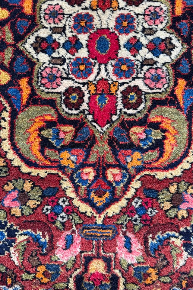 Blue Parakeet Rugs Antique Persian Rug No. 4078 #4