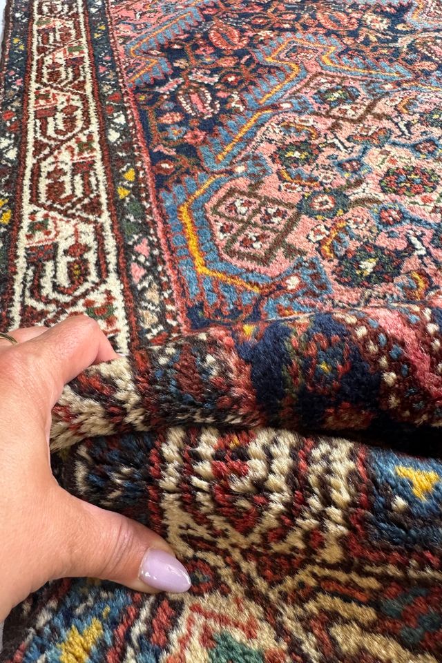 Blue Parakeet Rugs Antique Persian Rug No. 4368 #3