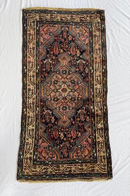 Blue Parakeet Rugs Antique Persian Rug No. 4368
