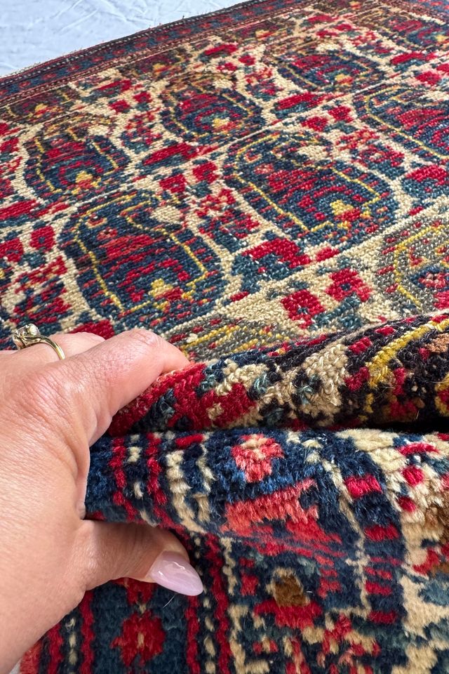 Blue Parakeet Rugs Antique Persian Rug No. 3479 #2