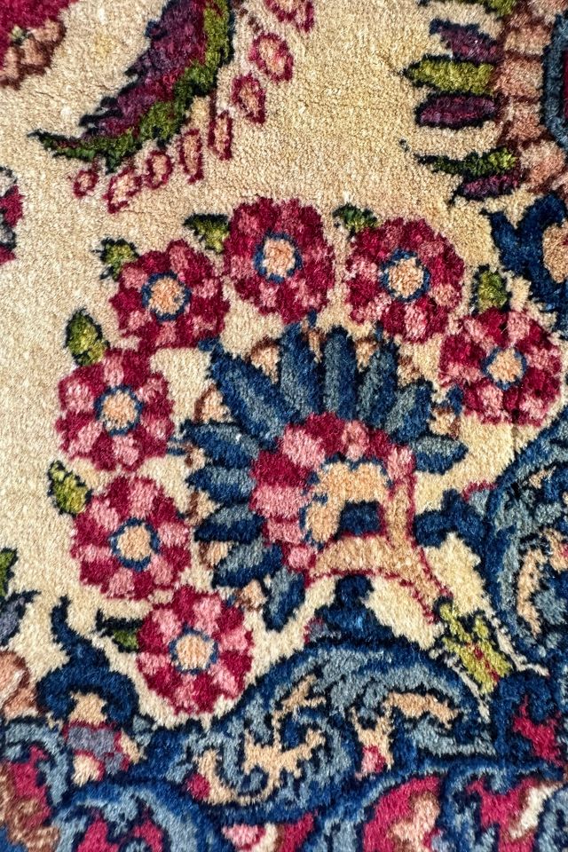 Blue Parakeet Rugs Antique Persian Rug No. 4174 #2