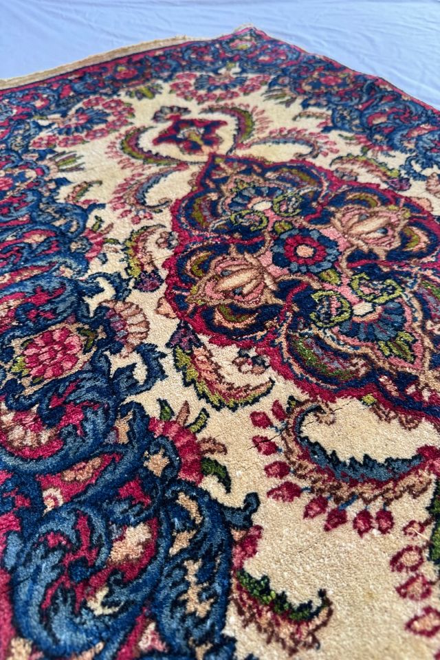 Blue Parakeet Rugs Antique Persian Rug No. 4174 #3