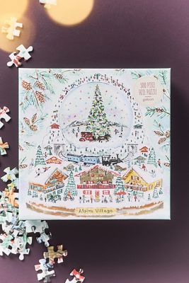 Michael Storrings Alpine Village Snowglobe 500-Piece Foil Puzzle