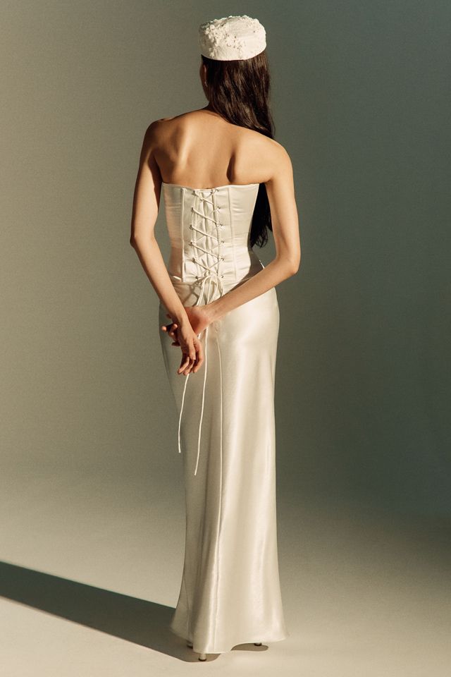 Mare Mare Satin Cinched Corset and Skirt Set #2