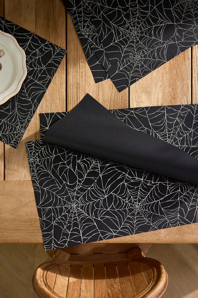 Spiderweb Paper Placemats, Set of 12 #1