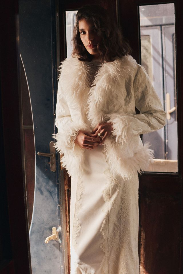 BHLDN Lace Long Sleeve Maxi Dress #1