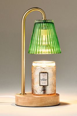 Pleated Glass Mini Candle Warmer Lamp