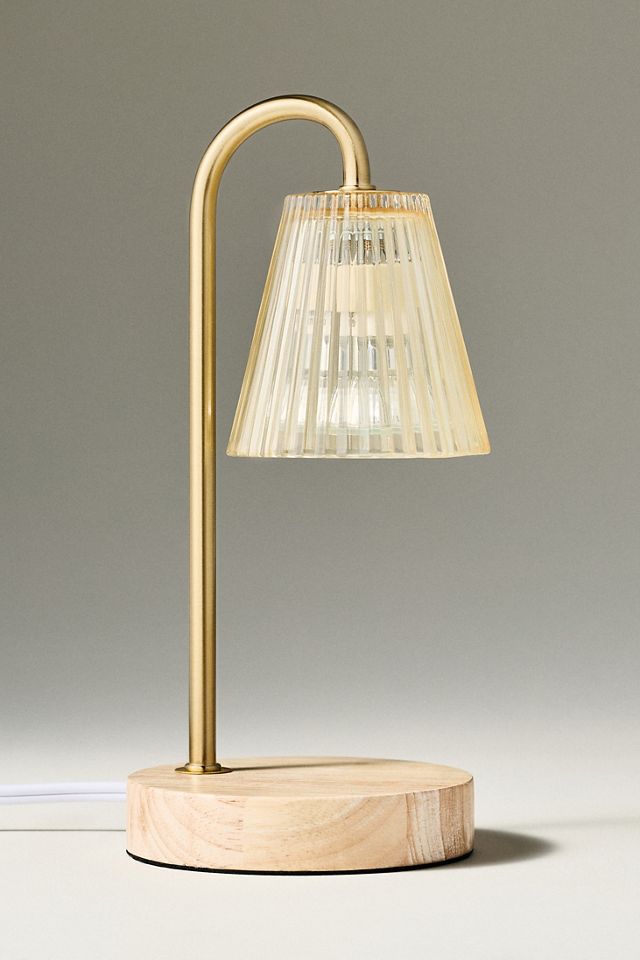 Pleated Glass Mini Candle Warmer Lamp #1