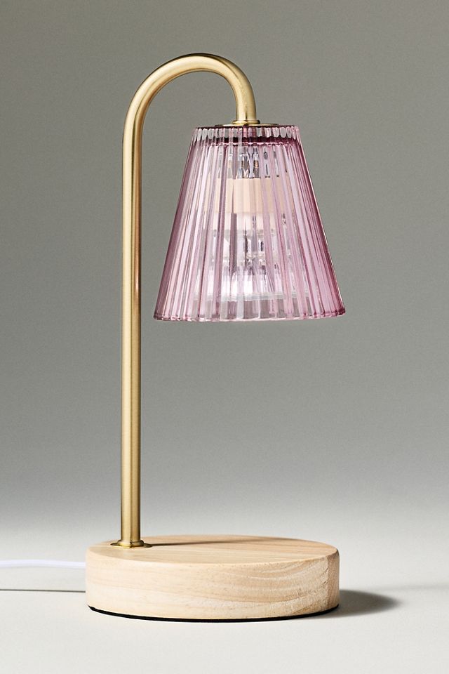 Pleated Glass Mini Candle Warmer Lamp #1