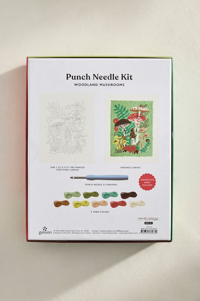Woodland Mushrooms Punch Needle Kit #2