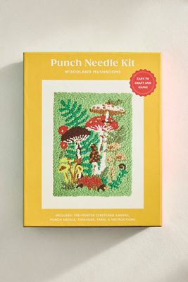 Woodland Mushrooms Punch Needle Kit