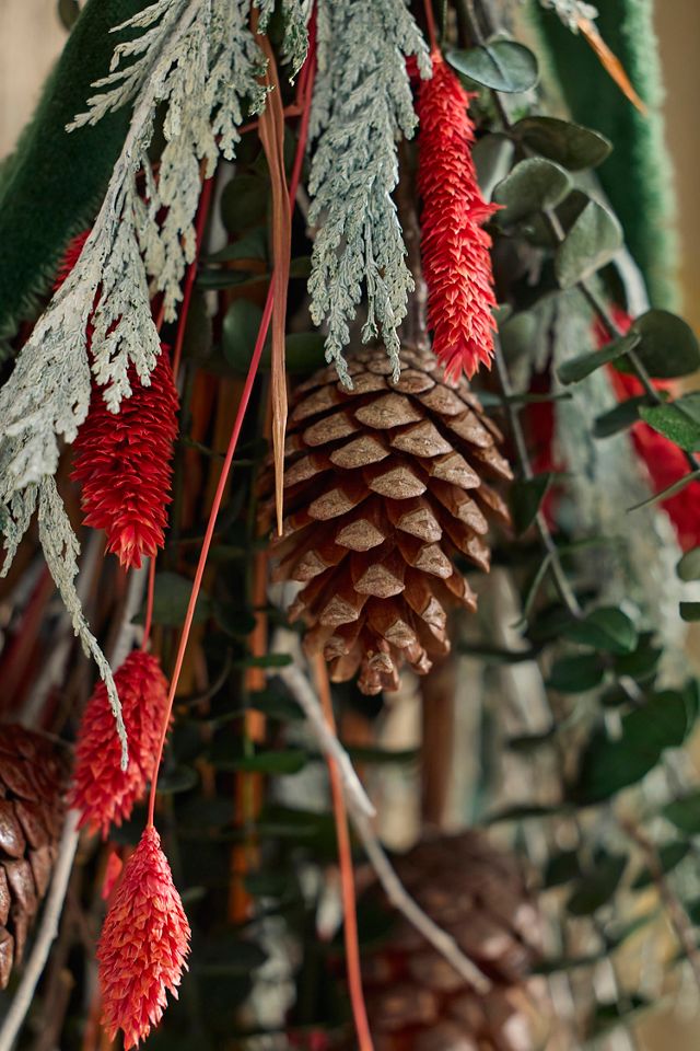 Red + Green Dried Bouquet #1