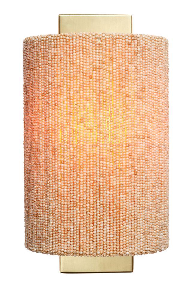 Confetti Pearlescent Glass Beaded Flush Wall Sconce #3