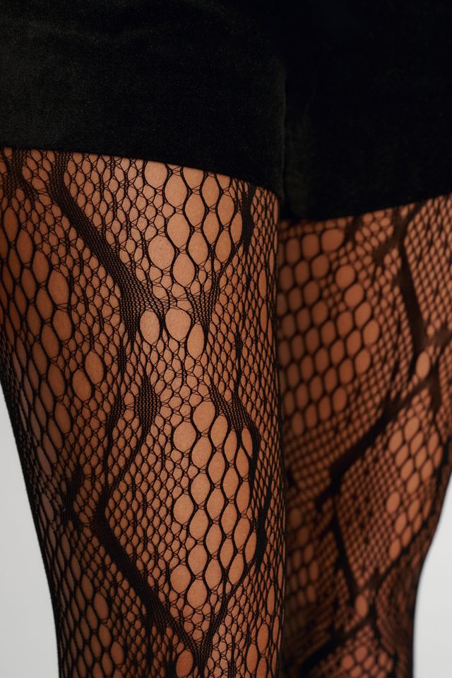 High Heel Jungle Sleek Snakeskin Tights #2
