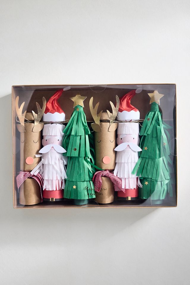 Santa, Reindeer + Tree Party Crackers, Set of 6 #2