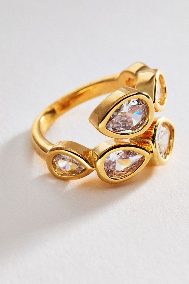 Anillo Envolvente de Cristal con Bisel #1