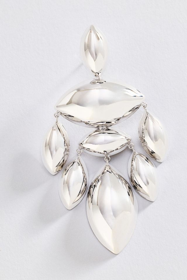 By Anthropologie Sculptural Chandelier Drop Earrings #1