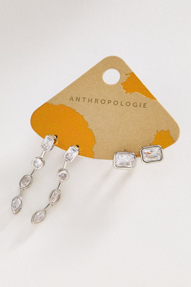 By Anthropologie Gemstone Drop Earrings #1