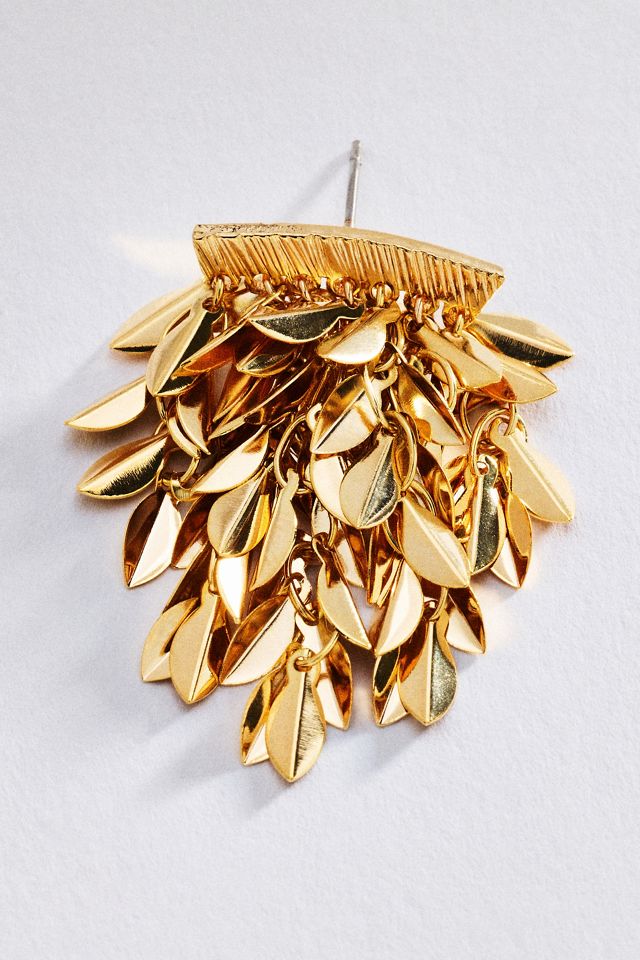 By Anthropologie Fringed Drop Earrings #1