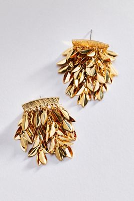 By Anthropologie Fringed Drop Earrings