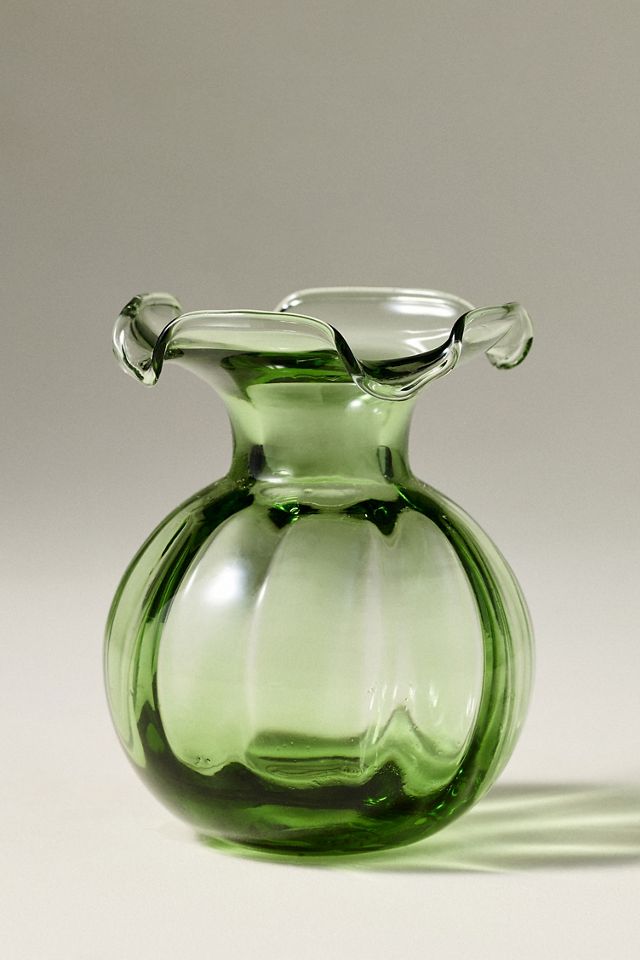 Vietri Hibiscus Italian Glass Bud Vase #2