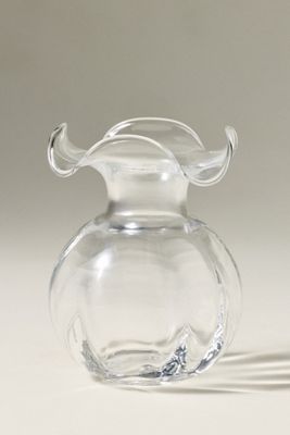 Vietri Hibiscus Italian Glass Bud Vase