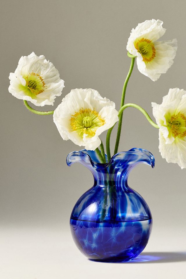 Vietri Hibiscus Italian Glass Vase Small #1