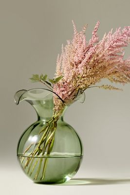 Vietri Hibiscus Italian Glass Vase Medium
