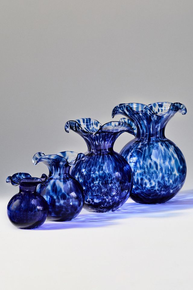 Vietri Hibiscus Italian Glass Vase Large #2