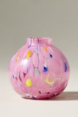 Vietri Nuvola Italian Glass Bud Vase