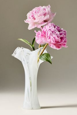 Vietri Onda Italian Glass Vase Tall