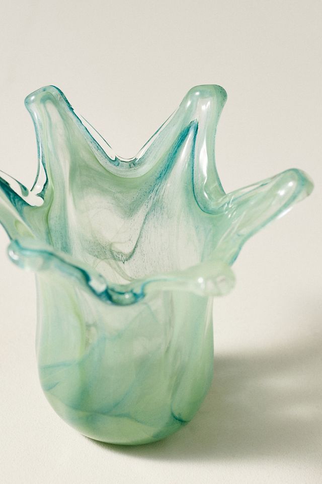 Vietri Onda Italian Glass Vase Small #2