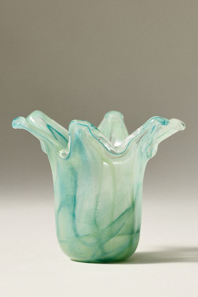 Vietri Onda Italian Glass Vase Small #1