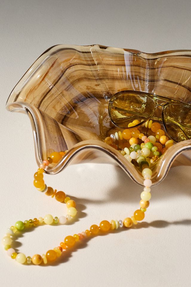 Vietri Onda Italian Glass Large Vessel #1
