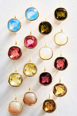By Anthropologie Bezel Cushion French Hook Earrings