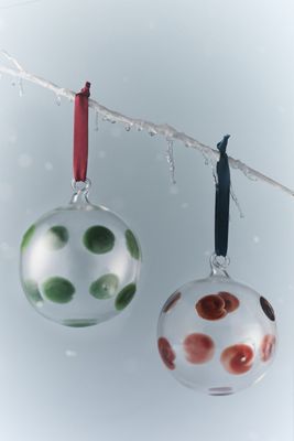 Vietri Italian Glass Dot Ornament