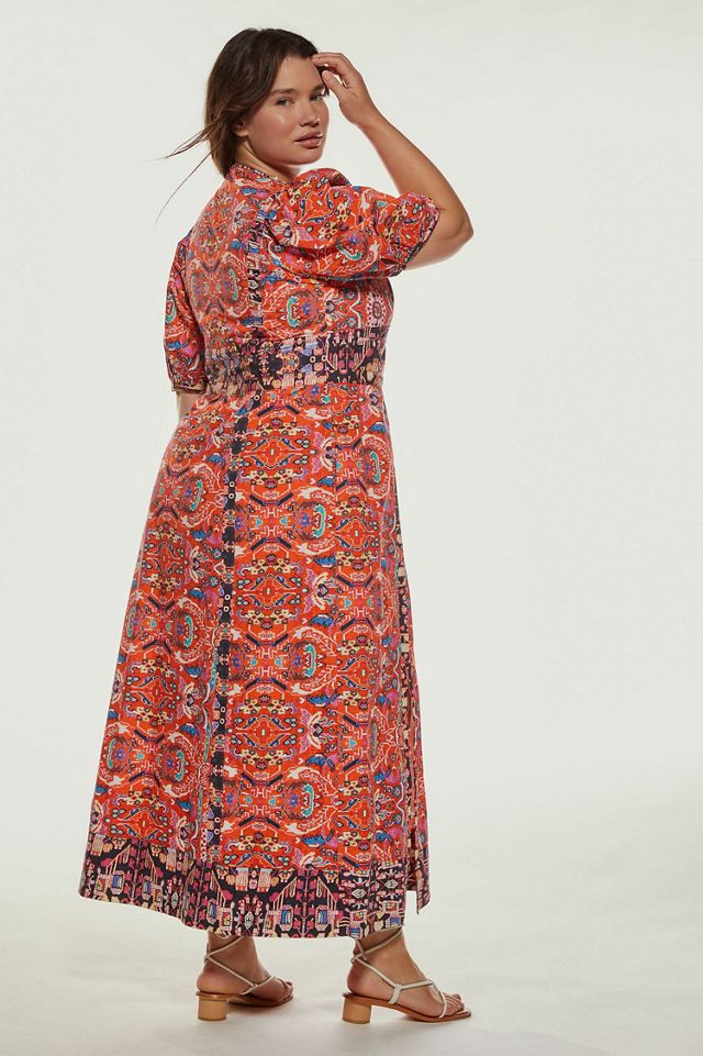 Abstract Motif Maxi Dress #1