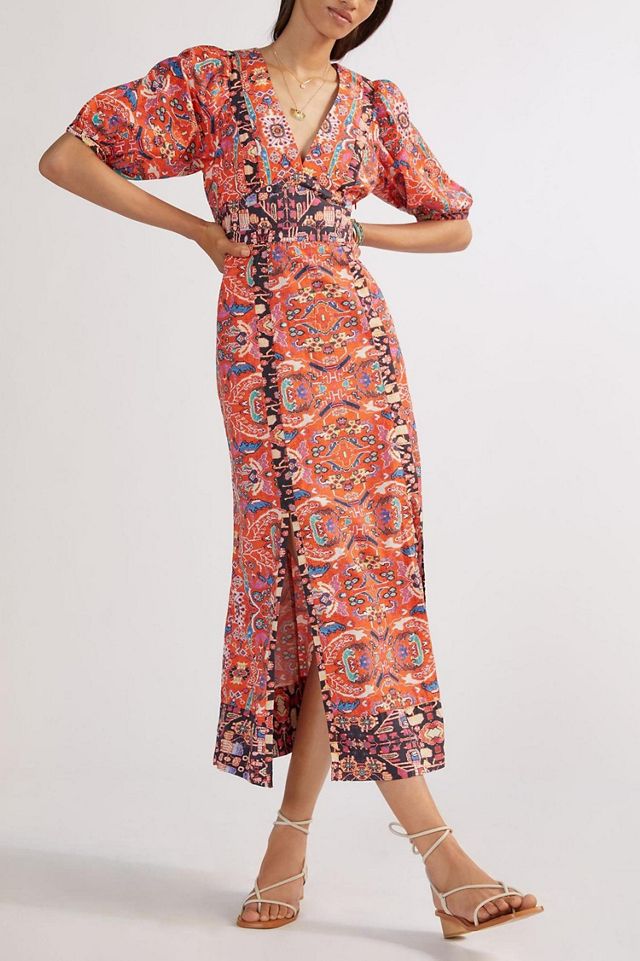 Abstract Motif Maxi Dress #3