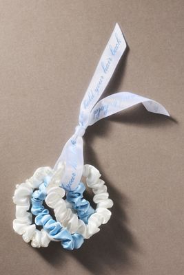 By Anthropologie Weddings To Have And To Hold Satin Hair Scrunchies, Set of 3