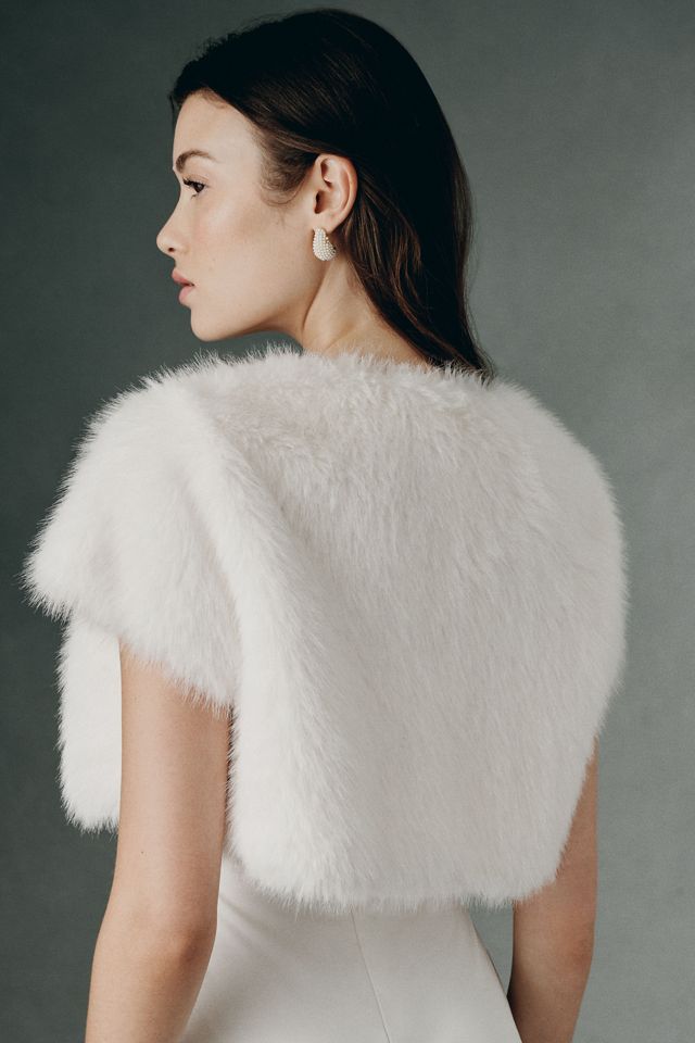 Elliatt Quinn Faux Fur Short Sleeve Bolero #3