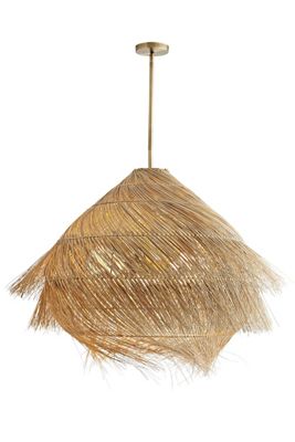 Ashburn Natural Buri Midrib Woven Pendant