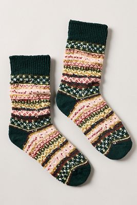American Trench Cotton Fair Isle Socks
