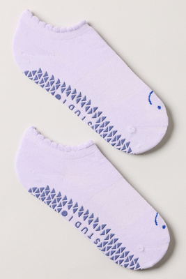 Pointe Studio Happy Grip Socks In Purple