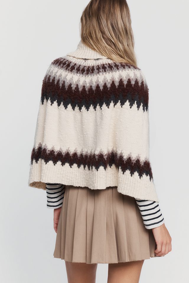 Poncho de Punto Fair Isle Mare Mare #1