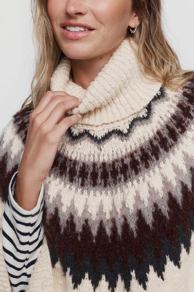 Poncho de Punto Fair Isle Mare Mare #2
