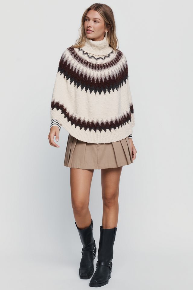 Poncho de Punto Fair Isle Mare Mare #3