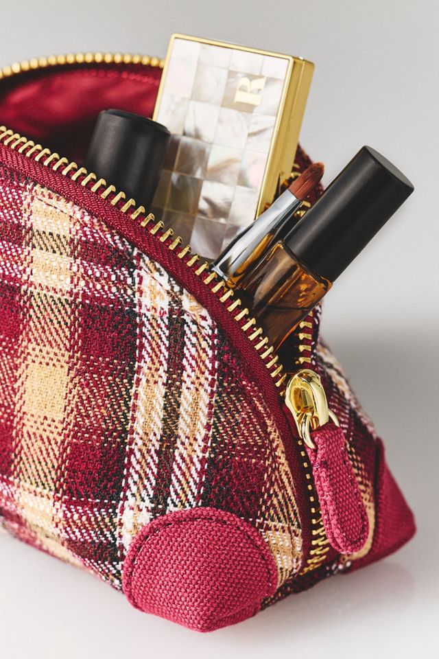 Stoney Clover Lane Curved Plaid Mini Pouch #1